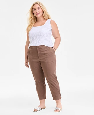 On 34th Trendy Plus Tapered Ankle Pants, Exclusively at Macy's