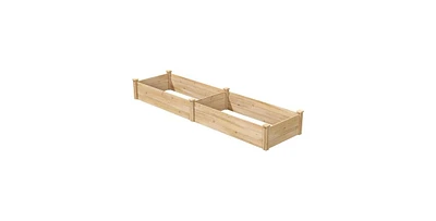 2 ft x 8 ft Cedar Wood Raised Garden Bed