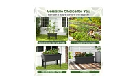 Elevated Garden Bed Flowerpot Sturdy Wooden Planter for Easy Planting and Growth
