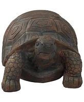 Poly-Concrete Tortoise Garden Statue - Indoor or Outdoor Use - Tanya - 20" W