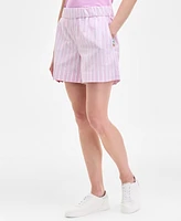 On 34th Women's Multi Stripe Pull-On Shorts, Exclusively at Macy's