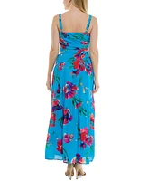 Taylor Women's Asymmetrical Drop-Waist Maxi Dress