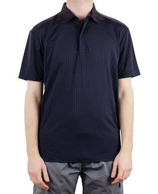 Vintage 1946 Men's Short Sleeve Metal Vent Jacquard Golf Polo Shirt