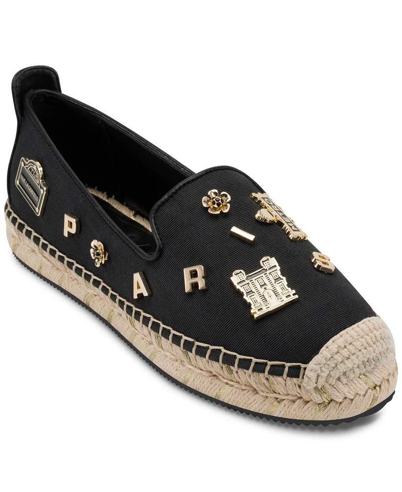 Karl Lagerfeld Paris Women's Michaela Rue Pins Espadrille Flats