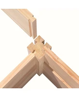 Low Profile Cedar Raised Garden Bed - Stylish and Durable Planter for Your Garden
