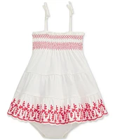 Polo Ralph Lauren Baby Girls Smocked Eyelet Dress