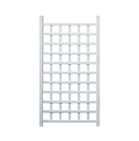 Vinyl Garden Trellis with Classic Lattice Design for Climbing Plants and Outdoor Decor