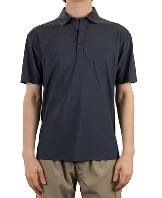 Vintage 1946 Men's Hybrid Short Sleeve Seersucker Polo Shirt