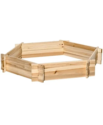 Multi-Sided Polygonal Garden Planter for Flowers and Plants