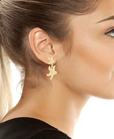 Robert Lee Morris Soho Gold Starfish Double Drop Earrings