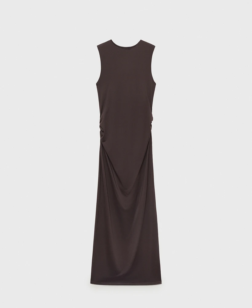 Mango Women's Long Fitted Dress
