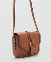 Mango Women's Leather-Effect Shoulder Bag