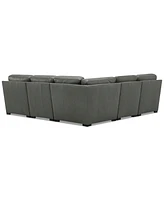 Radley Roll Arm 104" -Pc. Leather Square Corner L Sectional