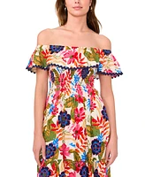Msk Women's Ruffled Off-The-Shoulder Maxi Dress