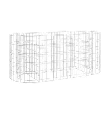 Gabion Raised Bed Galvanized Iron 47.2"x19.7"x19.7"