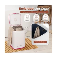 SereneLife Towel Warmer Bucket, 23L, Adjustable Timer, Safety Lock, Pink