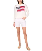 Vince Camuto Women's Cotton Flag-Graphic Sweatshirt