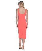 Vince Camuto Women's Square-Neck Midi Bodycon Dress