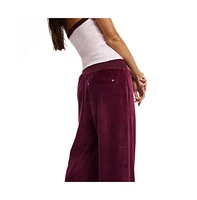 Cotton On Women's Velour Wide Leg Sweatpant