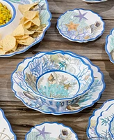 Certified International Blue Lagoon Melamine 4-Pc. All-Purpose Bowls, Service For 4