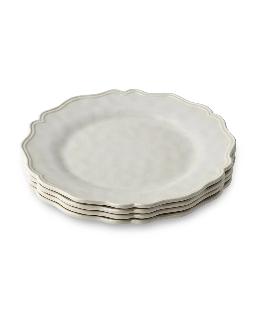 Certified International Isabella Crackle Melamine 4-Pc. Dinner Plates, Service For 4