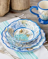 Certified International Blue Lagoon Melamine 12-Pc. Dinnerware Set, Service For 4