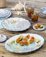 Certified International Blue Lagoon Melamine Platters, Set of 2