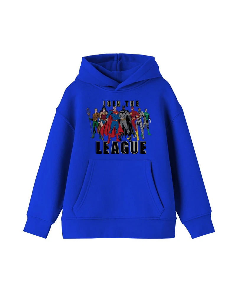 Justice League Boys Youth Dc Comic Book Superheroes Hooded Sweatshirt - Xl