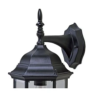 Adjustable Swing Arm Wall Light with Clear Glass Shade for Home Decor