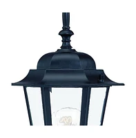 Matte Black Glass Lantern Wall Light