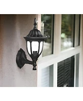 Clear Glass Swing Arm Wall Light for Bedroom Reading or Task Lighting