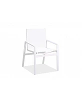 Set of Two Metal Dining Chairs – Modern Seating for Patio & Dining Room