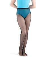 Capezio Juniors' Professional Rhinestone Fishnet Tight - Child