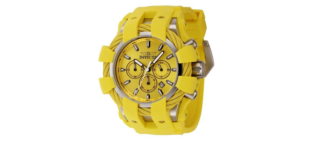 Invicta Men's 45165 Bolt Quartz Chronograph Yellow Dial Watch
