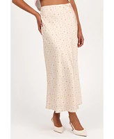 Petal and Pup Women's Mei Satin Midi Skirt