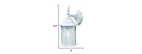 Adjustable Frosted Glass Swing Arm Wall Light – Modern Lighting for Versatile Spaces
