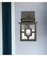 Outdoor Lantern Wall Light Fixture for Porch and Entryway Lighting