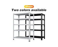 Universal Adjustable Storage Rack Black (120x40x180cm