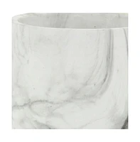 Ceramic Round Planter with Marbleized Finish – Versatile Pot for Home & Garden