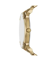 Diesel Men's Mr. Daddy Slim Quartz Three-Hand Date Gold Stainless Steel Watch, 54mm