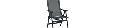 Patio Steel Arm Chair – Modern Outdoor Seating for Any Space