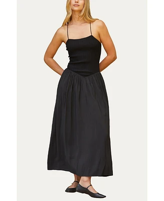 Crescent Women's Isabella Mix Media Maxi Dress