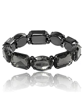 Jessica Simpson Black Crystal Stretch Bracelet – Elegant Fashion Jewelry