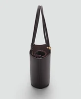 Mango Women's Metallic Detail Shopper Bag