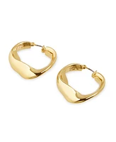 Robert Lee Morris Soho Sculpted Medium Hoop Earrings