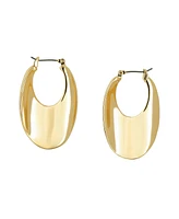 Robert Lee Morris Soho Sculpted Oval Hoop Earrings