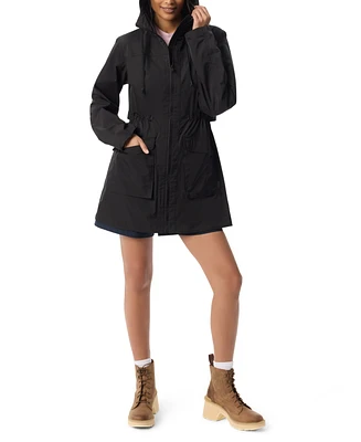 Bass Outdoor Women's Rain Parka Long Sleeves Jacket