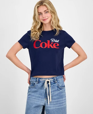 Freeze 24-7 Juniors' Diet Coke Embroidered Baby T-Shirt