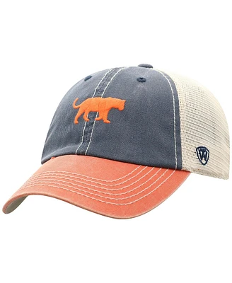 Top of the World Men's Purple Clemson Tigers Off Road Three-Tone Vintage Adjustable Trucker Hat