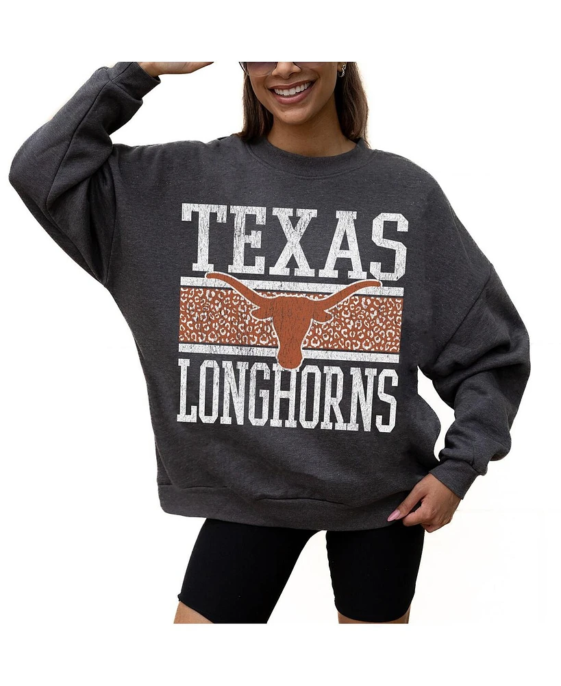Gameday Couture Women's Charcoal Texas Longhorns Premium Fleece Pullover Sweatshirt